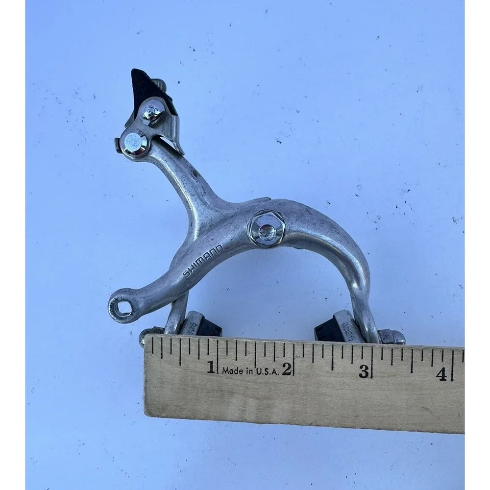 Vintage Shimano BR-Z57 Silver Aluminum Side Pull Road‎ Bike Caliper Brake Set